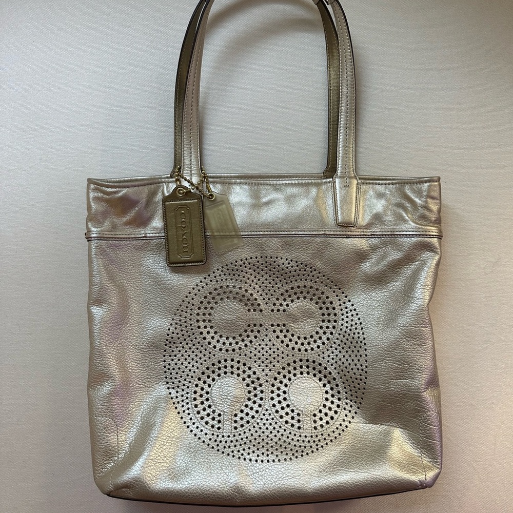 Coach Shimmering Gold Tote
